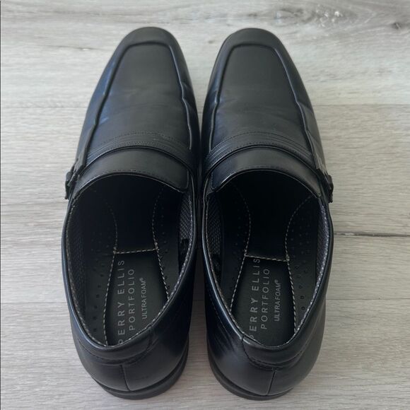 Perry Ellis Portfolio Ultrafoam Dalton 3 Shoes Black 9 EUC - Picture 5 of 6